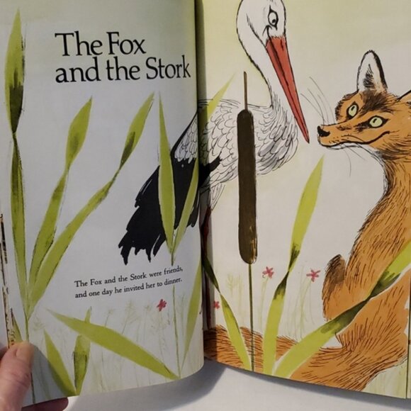 BOOK -- VTG "Three Aesop Fox Fables" Hardback Beautiful - Picture 8 of 16